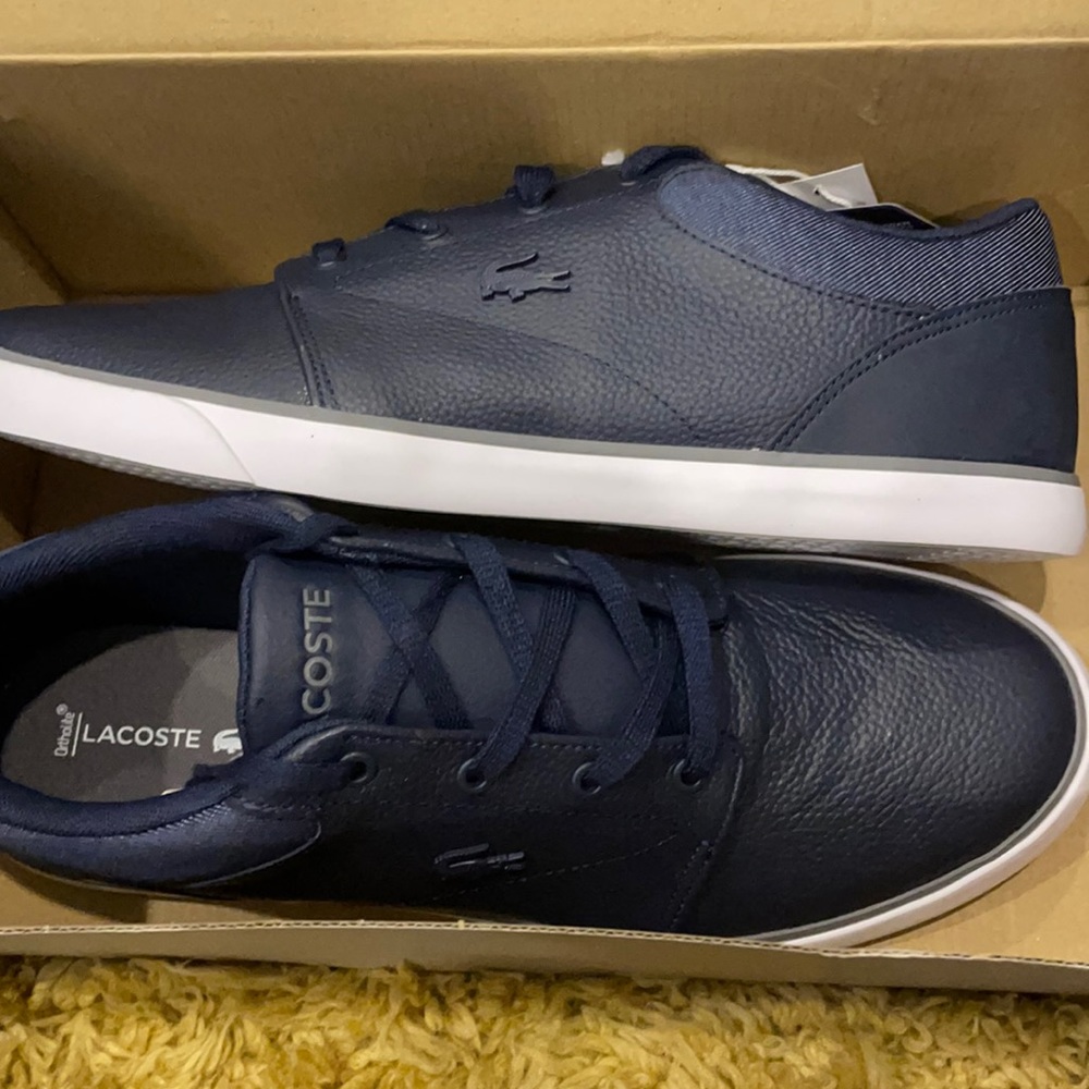 Mens lacoste sneakers new in box